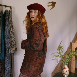 Warm Red Autumnal Vintage Jacket | L