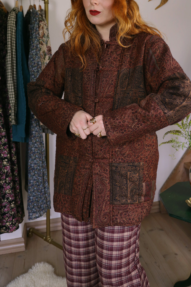 Warm Red Autumnal Vintage Jacket | L