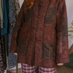 Warm Red Autumnal Vintage Jacket | L