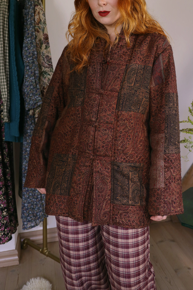 Warm Red Autumnal Vintage Jacket | L
