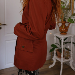Warm Brown Vintage Blazer | S