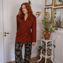Warm Brown Vintage Blazer | S