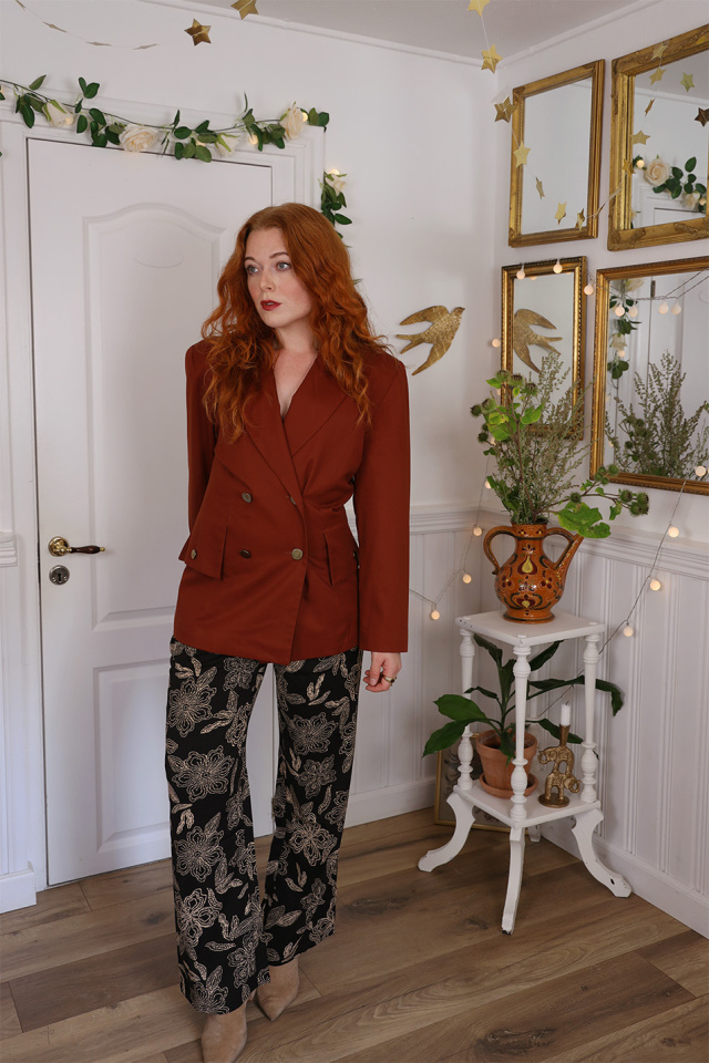Warm Brown Vintage Blazer | S