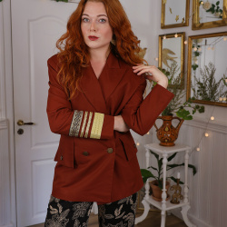 Warm Brown Vintage Blazer | S