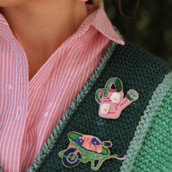 Watering Can Brooch