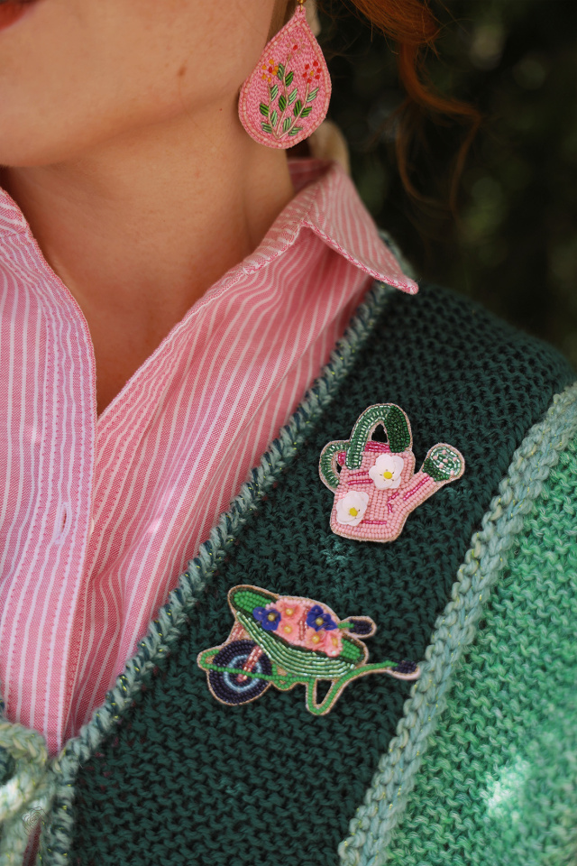 Watering Can Brooch