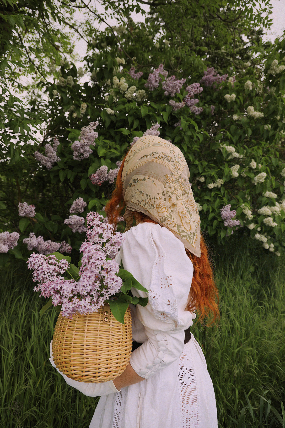 Romantic Cottagecore Cotton Vintage Dress | M - Catalog