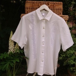 White Fun 90's Vintage Top | M/L