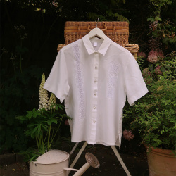 White Fun 90's Vintage Top | M/L