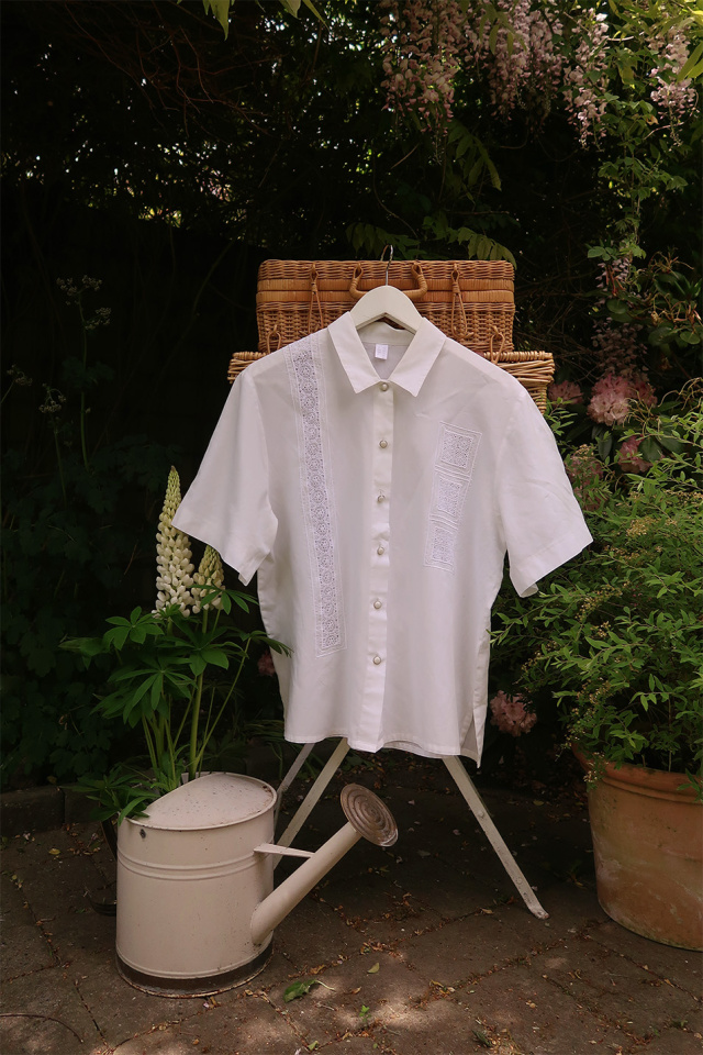 White Fun 90's Vintage Top | M/L