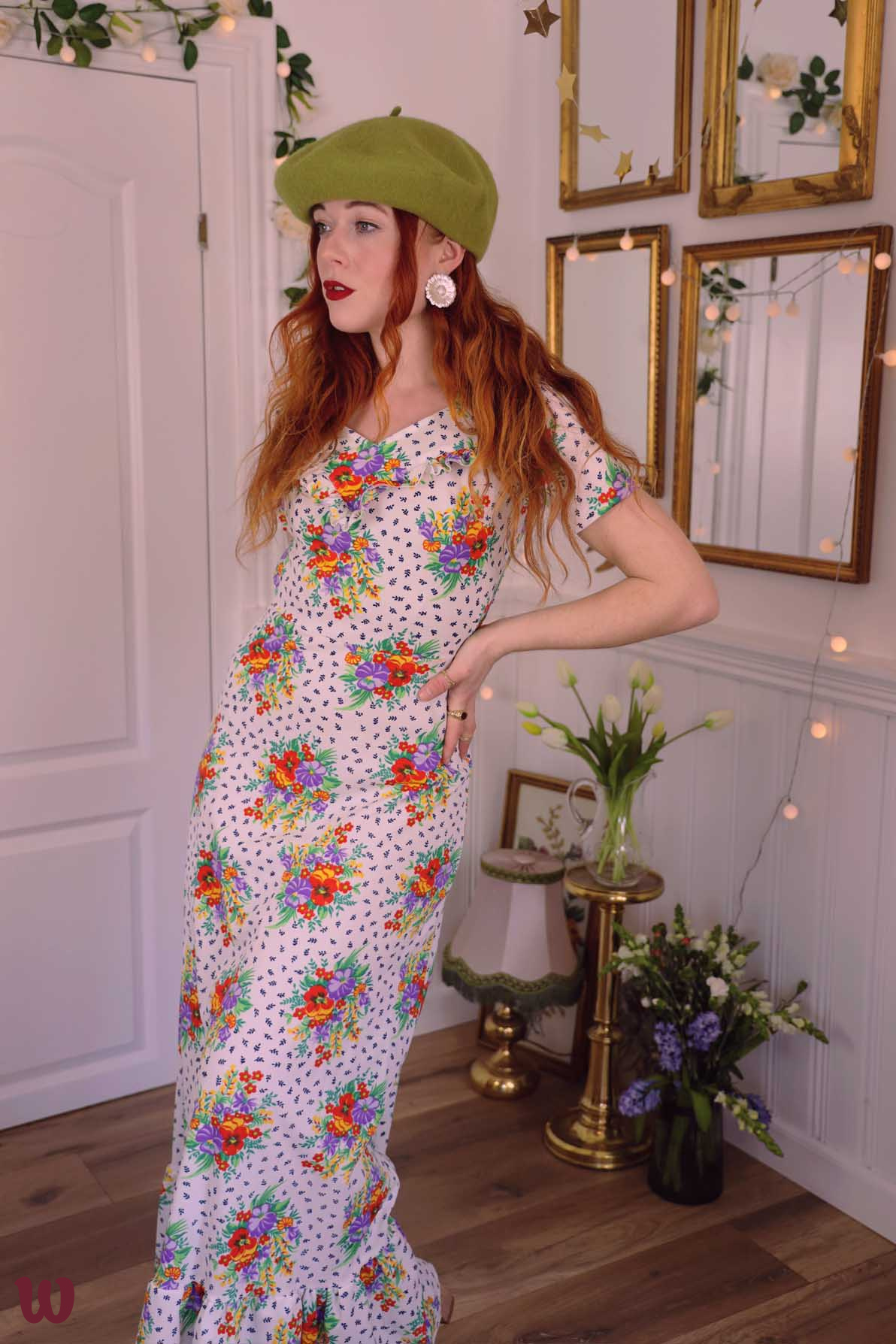 1970's maxi dress best sale