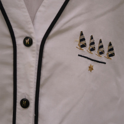 White Sailing Vintage Blouse | L
