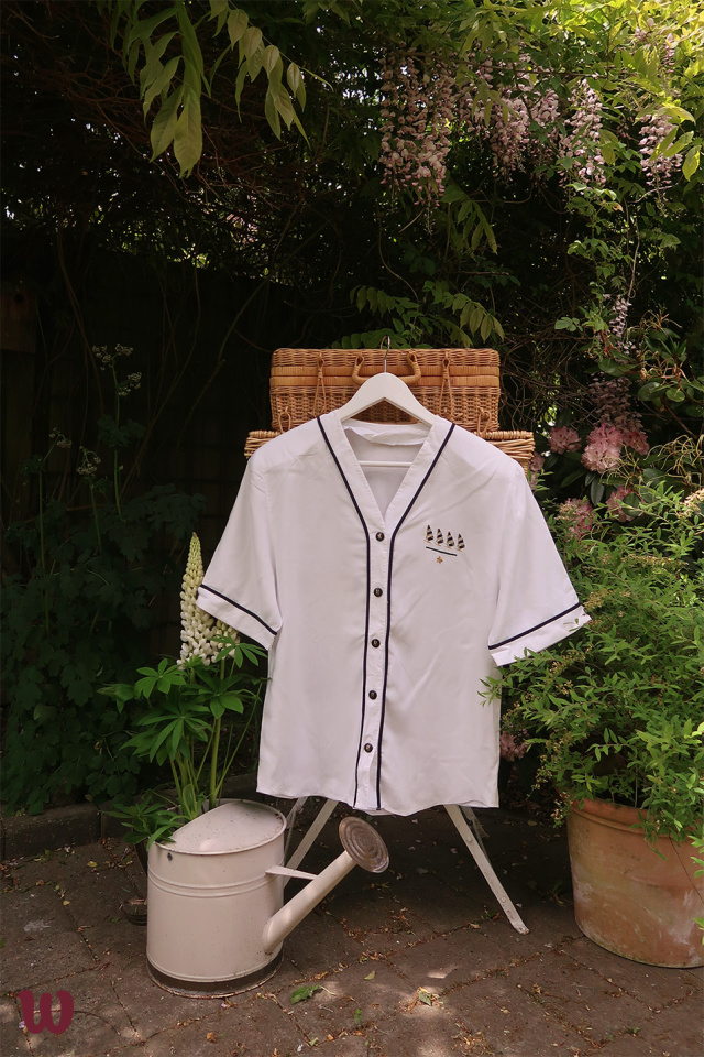 White Sailing Vintage Blouse | L