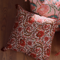 One With Red Floral Pillow Case 