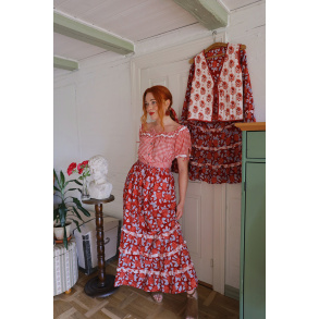 Red Checkered Vintage Top | XS/S