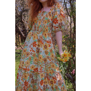 Wildflower Garden Midi Dress 