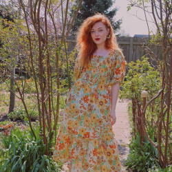 Wildflower Garden Midi Dress 