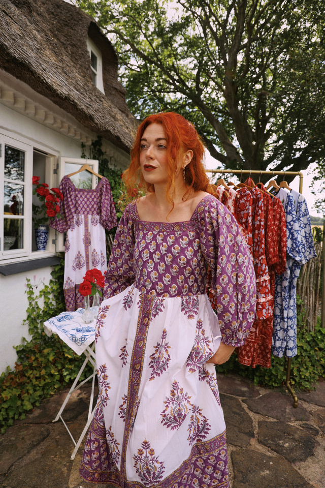 Wildflower Purple Bohemia Dress 