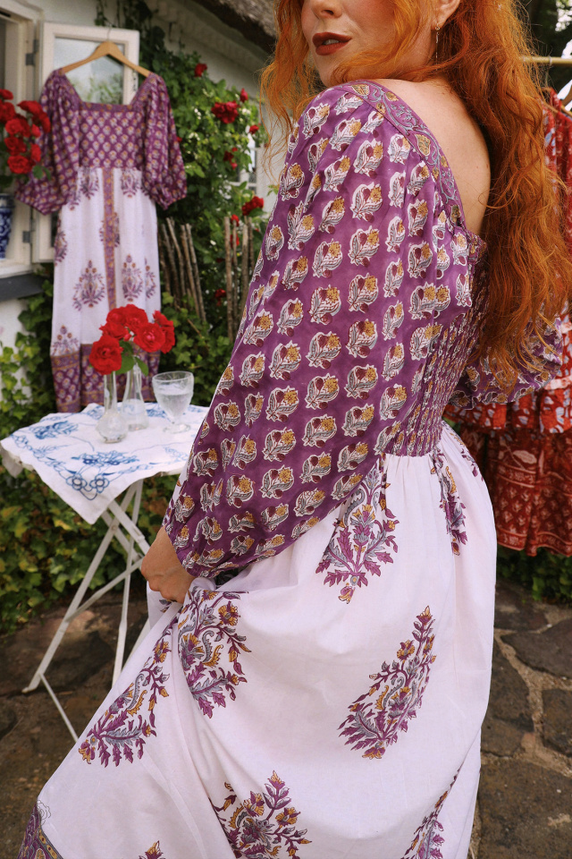 Wildflower Purple Bohemia Dress 