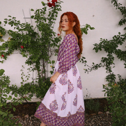 Wildflower Purple Bohemia Dress 
