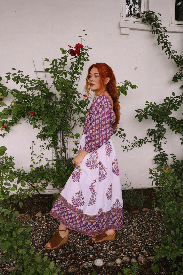 Wildflower Purple Bohemia Dress 