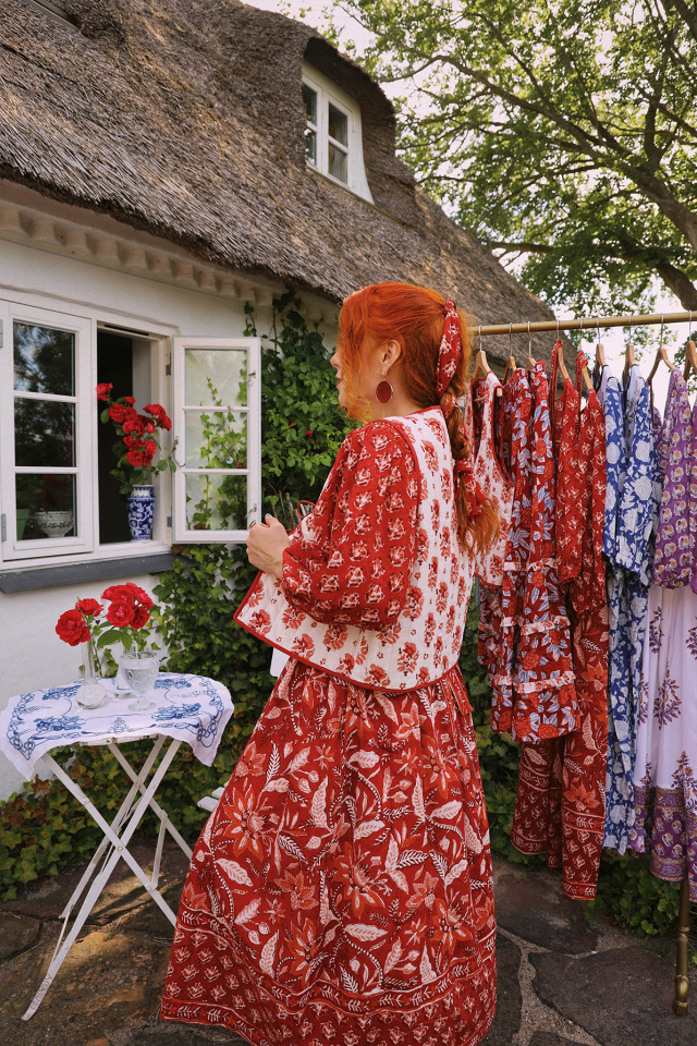 Wildflower Red Bohemia Dress