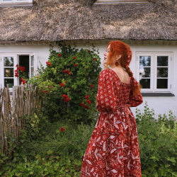 Wildflower Red Bohemia Dress