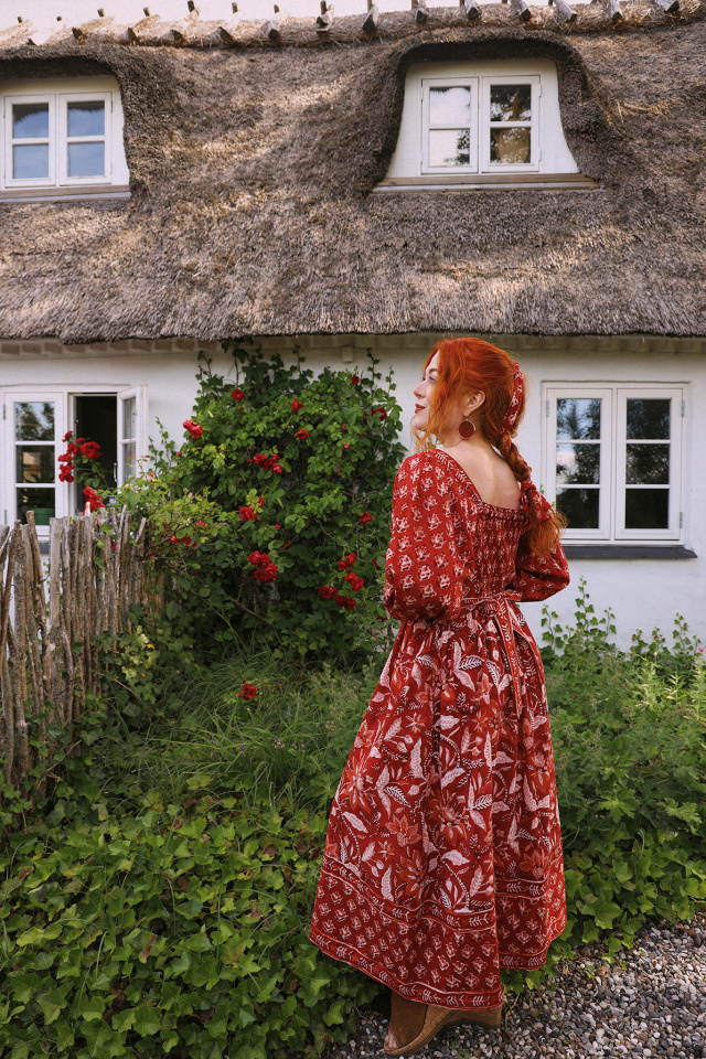 Wildflower Red Bohemia Dress