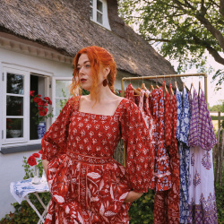 Wildflower Red Bohemia Dress