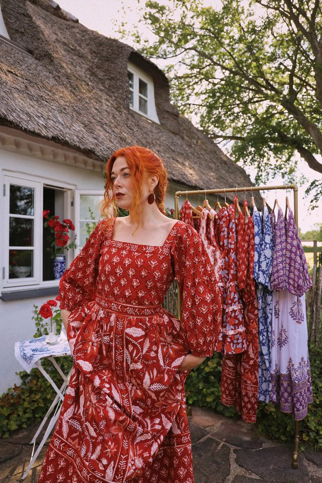 Wildflower Red Bohemia Dress