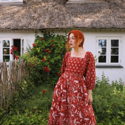 Wildflower Red Bohemia Dress