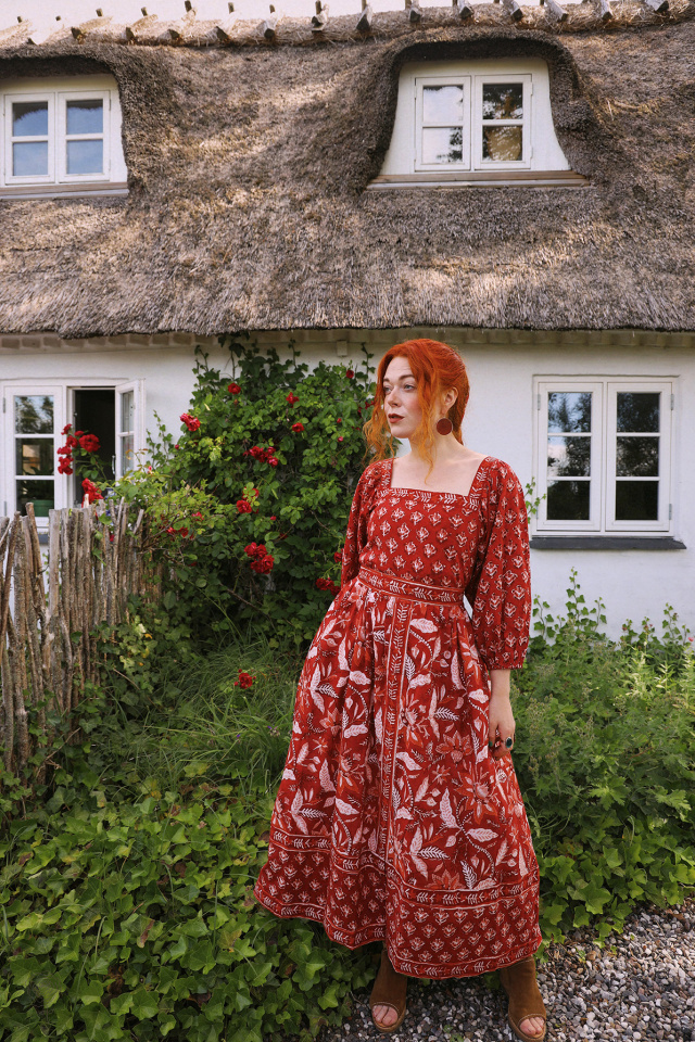 Wildflower Red Bohemia Dress
