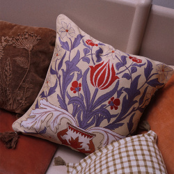 William Morris Tulips Pillow Cover 