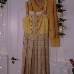 Yellow Landhaus Vintage Maxi Dress | XL