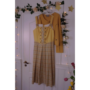 Yellow Landhaus Vintage Maxi Dress | XL