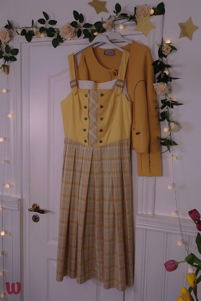 Yellow Landhaus Vintage Maxi Dress | XL