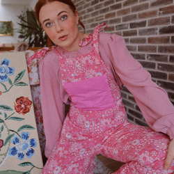 Pink Yvonne Dungarees