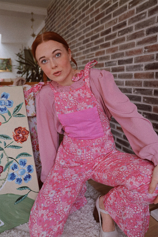Pink Yvonne Dungarees